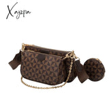 Xajzpa - New Pattern Multi-Color Fashion Brand Designer 3-In-1 Messenger Handbag Crossbody Shoulder