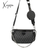 Xajzpa - New Pattern Multi-Color Fashion Brand Designer 3-In-1 Messenger Handbag Crossbody Shoulder