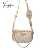 Xajzpa - New Pattern Multi-Color Fashion Brand Designer 3-In-1 Messenger Handbag Crossbody Shoulder