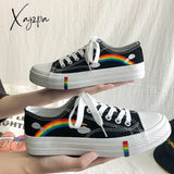 Xajzpa - New Rainbow Retro Canvas Shoes Vulcanized Woman Sneakers Women’s Fashion Flat