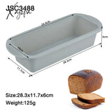 Xajzpa - New Rectangular Silicone Bread Pan Mold Toast Cake Tray Long Square Mould Bakeware