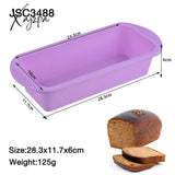 Xajzpa - New Rectangular Silicone Bread Pan Mold Toast Cake Tray Long Square Mould Bakeware