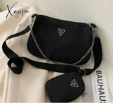 Xajzpa - New Retro Women Crossbody Bags Style Crescent Chain Underarm Shoulder High Quality Square