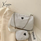 Xajzpa - New Retro Women Crossbody Bags Style Crescent Chain Underarm Shoulder High Quality Square