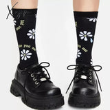 Xajzpa - New Spring Delias Leather Shoes Thick Bottom Platform Female Japanese Big Head Single