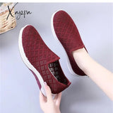 Xajzpa - New Summer Korean Breathable Mesh Comfortable Women Shoes Hollow Casual Walking Sneakers