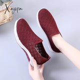 Xajzpa - New Summer Korean Breathable Mesh Comfortable Women Shoes Hollow Casual Walking Sneakers