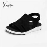 Xajzpa - New Summer Women Sandals Sexy Shoes Crystal Casual Woman Flats Buckle Strap Ladies Fashion