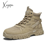 Xajzpa - New Tactical Boots Mens Nonslip Safety Boot Work Outdoor Hiking Men Motorcycle Shoes