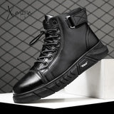 Xajzpa - New Trend Men’s Martin Boots Fashionable And Comfortable Warm Shoes All-Match Casual