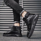 Xajzpa - New Trend Men’s Martin Boots Fashionable And Comfortable Warm Shoes All-Match Casual