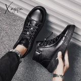 Xajzpa - New Trend Men’s Martin Boots Fashionable And Comfortable Warm Shoes All-Match Casual