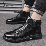 Xajzpa - New Trend Men’s Martin Boots Fashionable And Comfortable Warm Shoes All-Match Casual