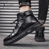 Xajzpa - New Trend Men’s Martin Boots Fashionable And Comfortable Warm Shoes All-Match Casual