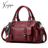 Xajzpa - New Women Leather Handbags Female Pu Cross Body Shoulder Bags Fashion Tote Bag Bolsas