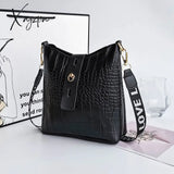 Xajzpa - New Women Messenger Bags Crocodile Pu Leather Female Crossbody Shoulder Hand For High