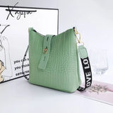 Xajzpa - New Women Messenger Bags Crocodile Pu Leather Female Crossbody Shoulder Hand For High