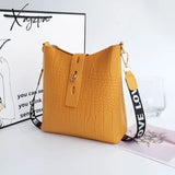 Xajzpa - New Women Messenger Bags Crocodile Pu Leather Female Crossbody Shoulder Hand For High