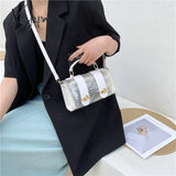 Xajzpa - New Women Shoulder Bag Pvc Transparent Graffiti Messenger Female Small Designer Handbag