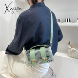 Xajzpa - New Women Shoulder Bag Pvc Transparent Graffiti Messenger Female Small Designer Handbag