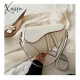 Xajzpa - New Women’s Bag Leisure Saddle Pu Solid Color Diagonal Fashion Easy Matching Lady