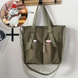 Xajzpa - New Women’s Bag Shopper Simple Fashion Zipper Handbags Nylon Waterproof Large Capacity