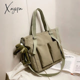 Xajzpa - New Women’s Bag Shopper Simple Fashion Zipper Handbags Nylon Waterproof Large Capacity