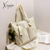 Xajzpa - New Women’s Bag Shopper Simple Fashion Zipper Handbags Nylon Waterproof Large Capacity