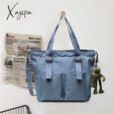 Xajzpa - New Women’s Bag Shopper Simple Fashion Zipper Handbags Nylon Waterproof Large Capacity