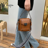 Xajzpa - New Women’s Handbag Pu Leather Quality Messenger Crossbody Bag Retro Heart-Shaped Lock