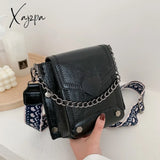 Xajzpa - New Women's Handbag PU Leather Quality Messenger Crossbody Bag Retro Heart-Shaped Lock Women's Bag Shoulder Bag