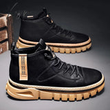 Xajzpa - Non-Leather Shoes Men Comfortable Sneakers Waterproof Non-Slip Outdoor Casual Tooling