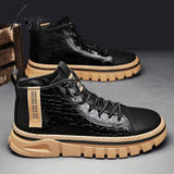 Xajzpa - Non-Leather Shoes Men Comfortable Sneakers Waterproof Non-Slip Outdoor Casual Tooling