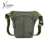 Xajzpa - Nylon Leg Drop Bag Fanny Waist Pack For Men Motorcycle Rider Travel Assault Male Cross