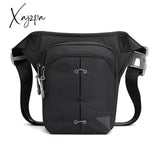 Xajzpa - Nylon Leg Drop Bag Fanny Waist Pack For Men Motorcycle Rider Travel Assault Male Cross