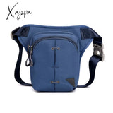 Xajzpa - Nylon Leg Drop Bag Fanny Waist Pack For Men Motorcycle Rider Travel Assault Male Cross