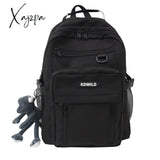 Xajzpa - Nylon Male Female Waterproof Purple College Backpack Men Women Laptop Bag Cool Boy Girl