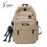 Xajzpa - Nylon Male Female Waterproof Purple College Backpack Men Women Laptop Bag Cool Boy Girl