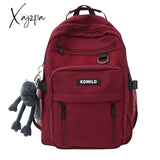 Xajzpa - Nylon Male Female Waterproof Purple College Backpack Men Women Laptop Bag Cool Boy Girl