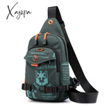 Xajzpa - Nylon Men Cross Body Chest Bag Messenger Pack Small Rucksack Knapsack Travel Casual Male