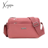 Xajzpa - Nylon Women Shoulder Bags Casual Female Handbags Solid Color Travel Crossbody Bag For