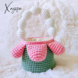 Xajzpa - Original Design Knit Bag Crochet French Knitted Handbag Fashion Flower Underarm Women’s