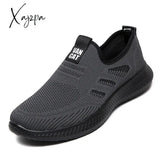 Xajzpa - Original Men's Shoes High Quality Casual Shoes Men Slip-On Sneakers Man Big Shoes 46 Running Shoes Breathable Tenis Shoes Summer