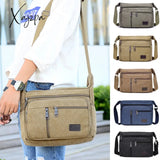 Xajzpa - Outdoor Leisure Retro Business Bag High Capacity Canvas Simple Version Shoulder Bag