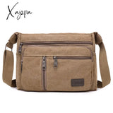 Xajzpa - Outdoor Leisure Retro Business Bag High Capacity Canvas Simple Version Shoulder Bag