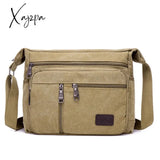 Xajzpa - Outdoor Leisure Retro Business Bag High Capacity Canvas Simple Version Shoulder Bag