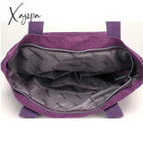 Xajzpa - Oversized Bag 2023 European American Style Women Large Capacity Shoulder Waterproof Nylon