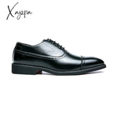 Xajzpa - Oxfords Men Shoes Red Sole Fashion Business Casual Party Banquet Daily Retro Carved