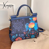 Xajzpa - Painting Tiger Graffiti Printed Female Bag Famous Cartoon Designer Purses And Handbag 2023