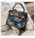 Xajzpa - Painting Tiger Graffiti Printed Female Bag Famous Cartoon Designer Purses And Handbag 2023